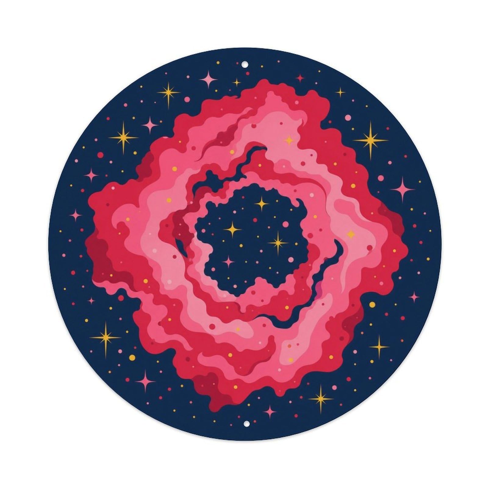 Deep Space Stellar Sky Rosette Nebula Neon Sci Fi Metal Tin Sign