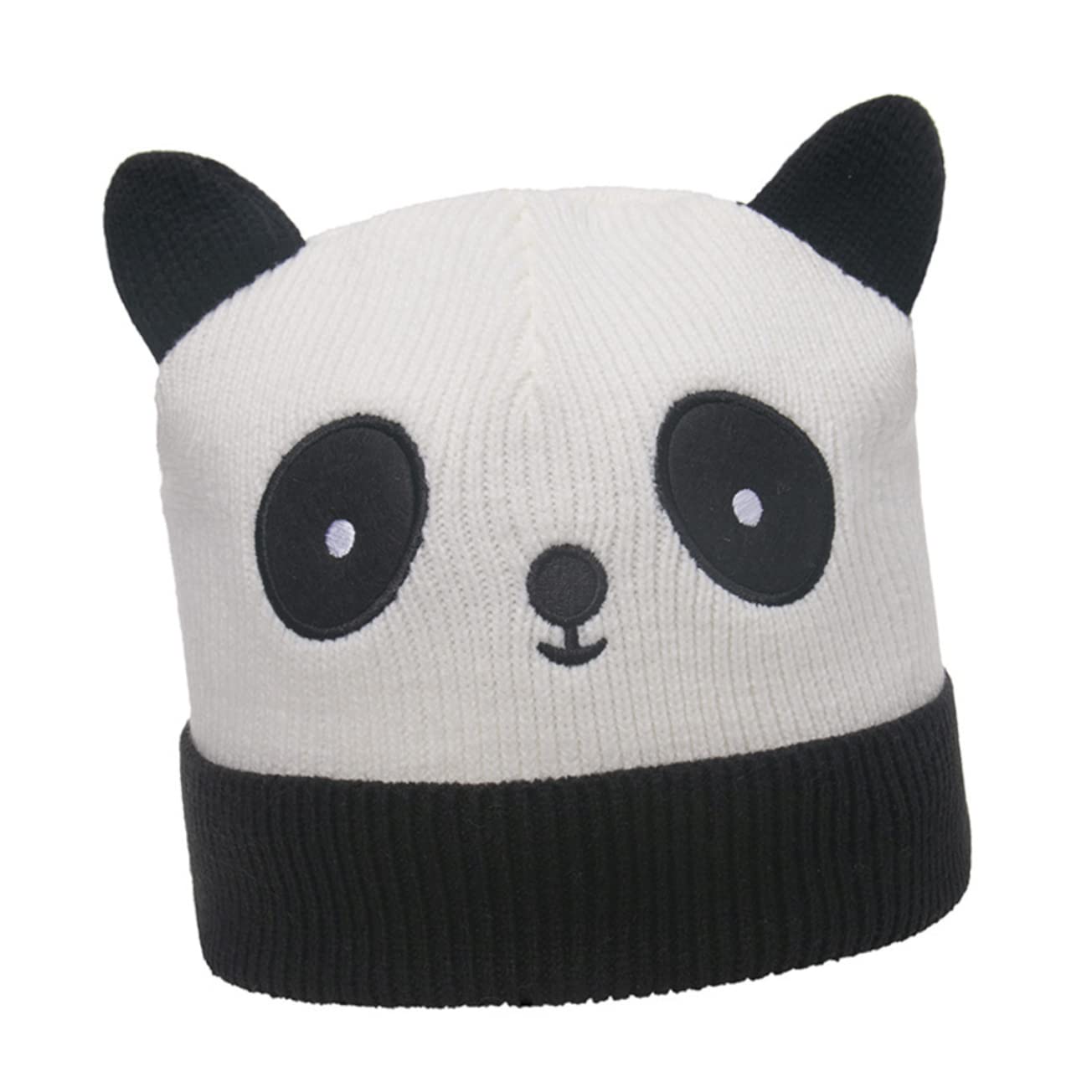BESPORTBLE Adorable Knitted Wool Beanie Fashionable Warm Hat for Casual Wear Cute Panda Design for Family Gatherings Parties and Everyday Use