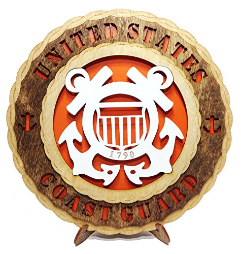 Coast Guard Laser Crafted Wooden Wall Plaque