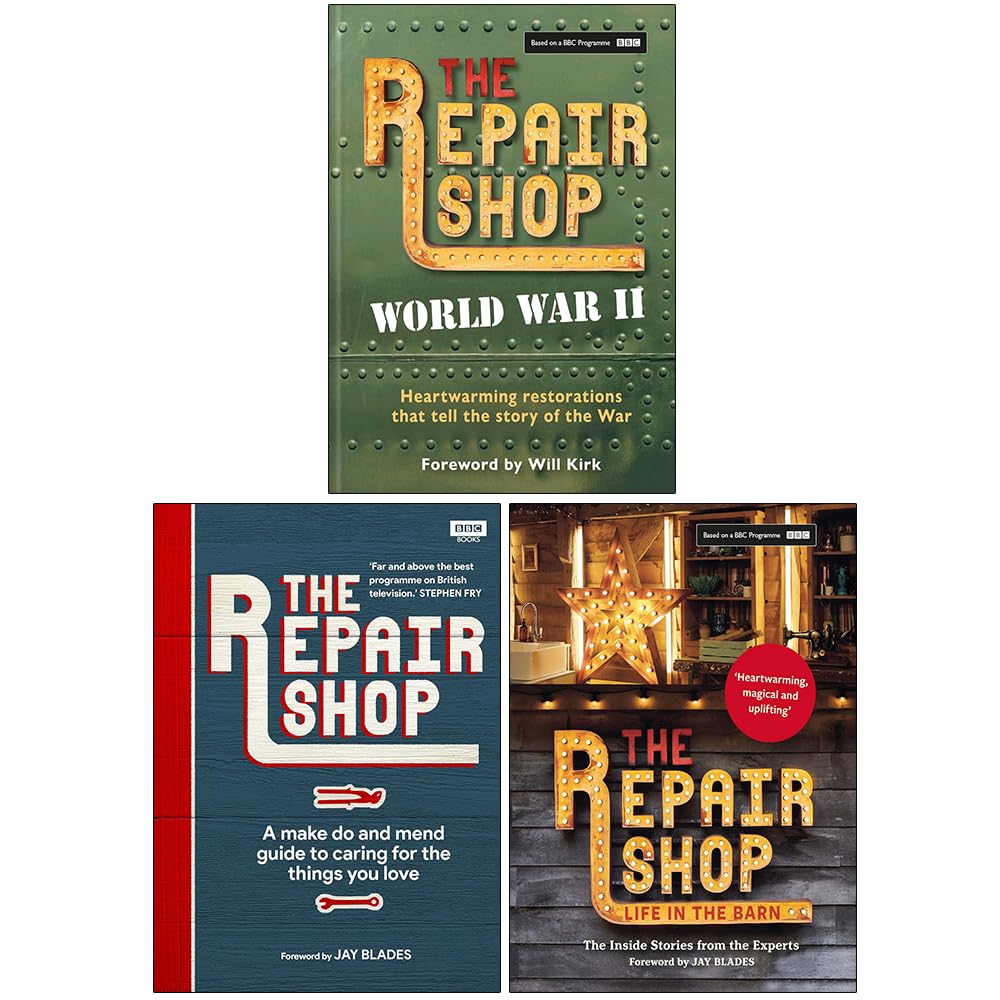 The Repair Shop 3 Books Collection Set By Jayne Dowle, Karen Farrington (The Repair Shop: World War II, The Repair Shop: A Make Do and Mend Handbook &