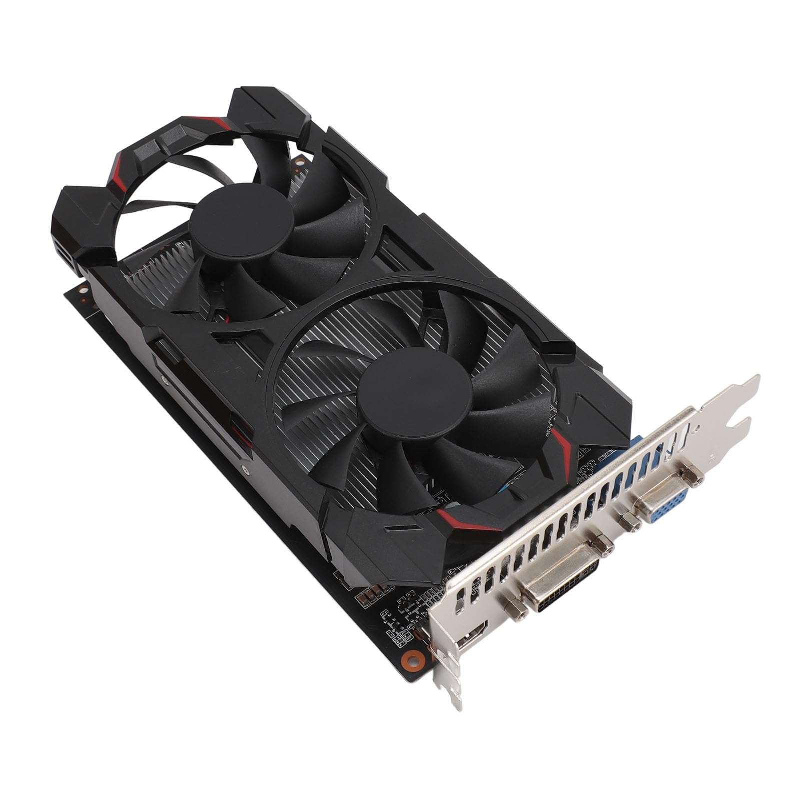 LICAEVEY Karta Graficzna 8GD5 PCIe, 8 GB GDDR5 128-bitowy Podwójny Wentylator, Niskoszumowa, Wydajna Karta Graficzna do Komputerów Stacjonarnych do Gier, z Kondensatorami