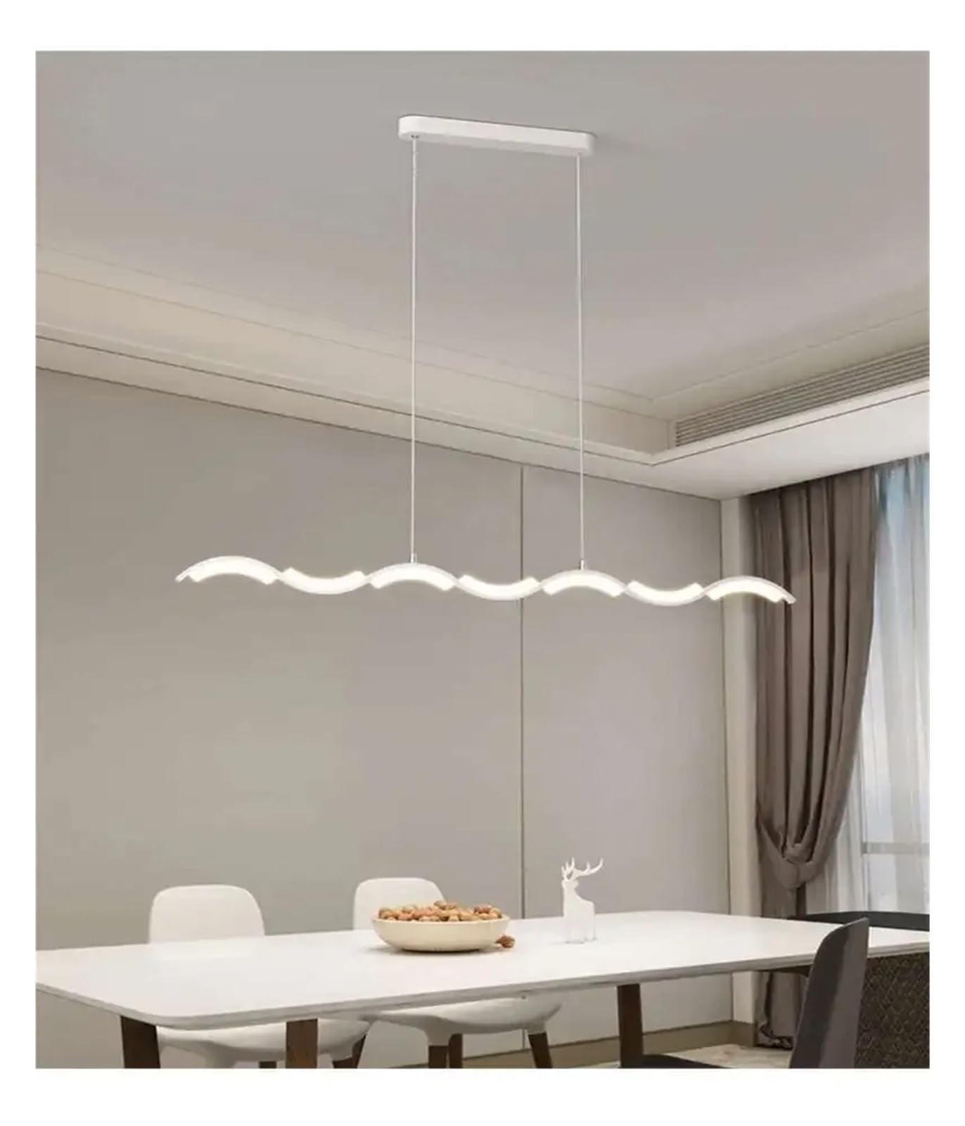 ITOSUI Led Pendant Light Style White Indoor Dimmable for Living Dining Table Room Home Decor Hanging Light Fixture ﻿