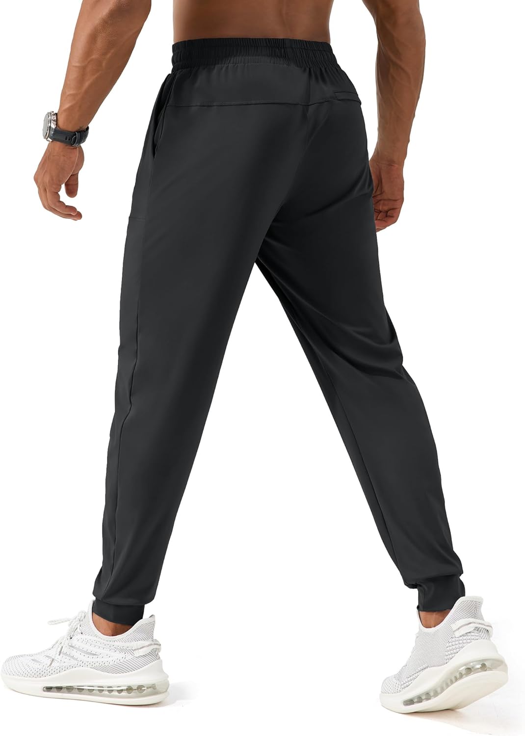 Men's Joggers with Zipper Pocket Athletic Lightweight Sweatpants Tapered Track Pants for Gym Workout Running - Image 4