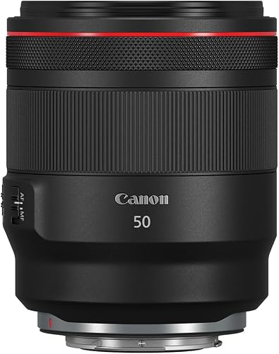 Canon RF 50mm F1.2L USM Lens - L-series Prime Lens | Weatherproof | High Low-Light Performance | Portrait, Weddings, Street Photography | Canon EOS R Compatible - 1