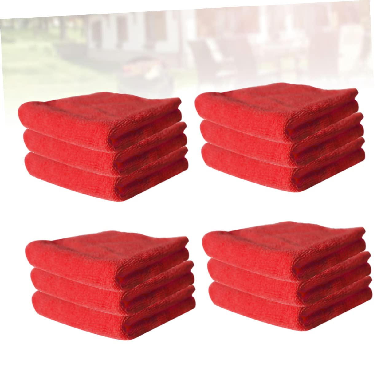 Paños para Alta Absorción de Cocina de Microfibra Rojo 12piezas Lavables a Máquina y Limpieza Eficaz Hogar