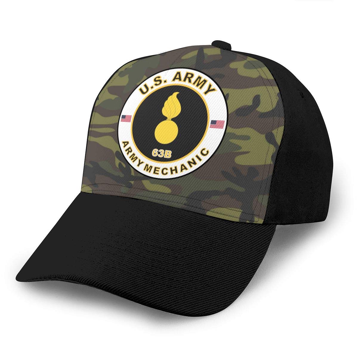 US Army MOS 63B Army Mechanic Adjustable Baseball Cap Dad Cap Snapback Cap Veteran Cap