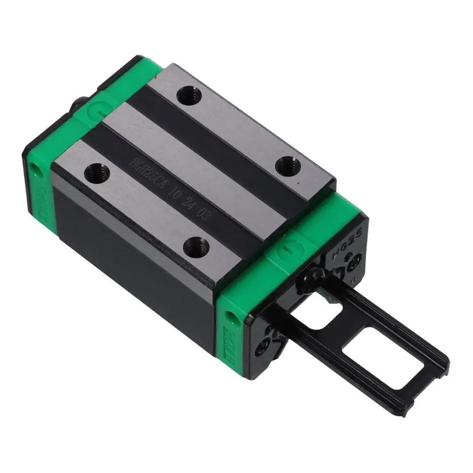 Deslizador de guía de movimiento lineal de metal Bloque deslizante lineal de acero for cojinetes, cuadrado, verde, HGH25CA, guías lineales, bloque deslizante for rieles, maquinaria automatizada, autom