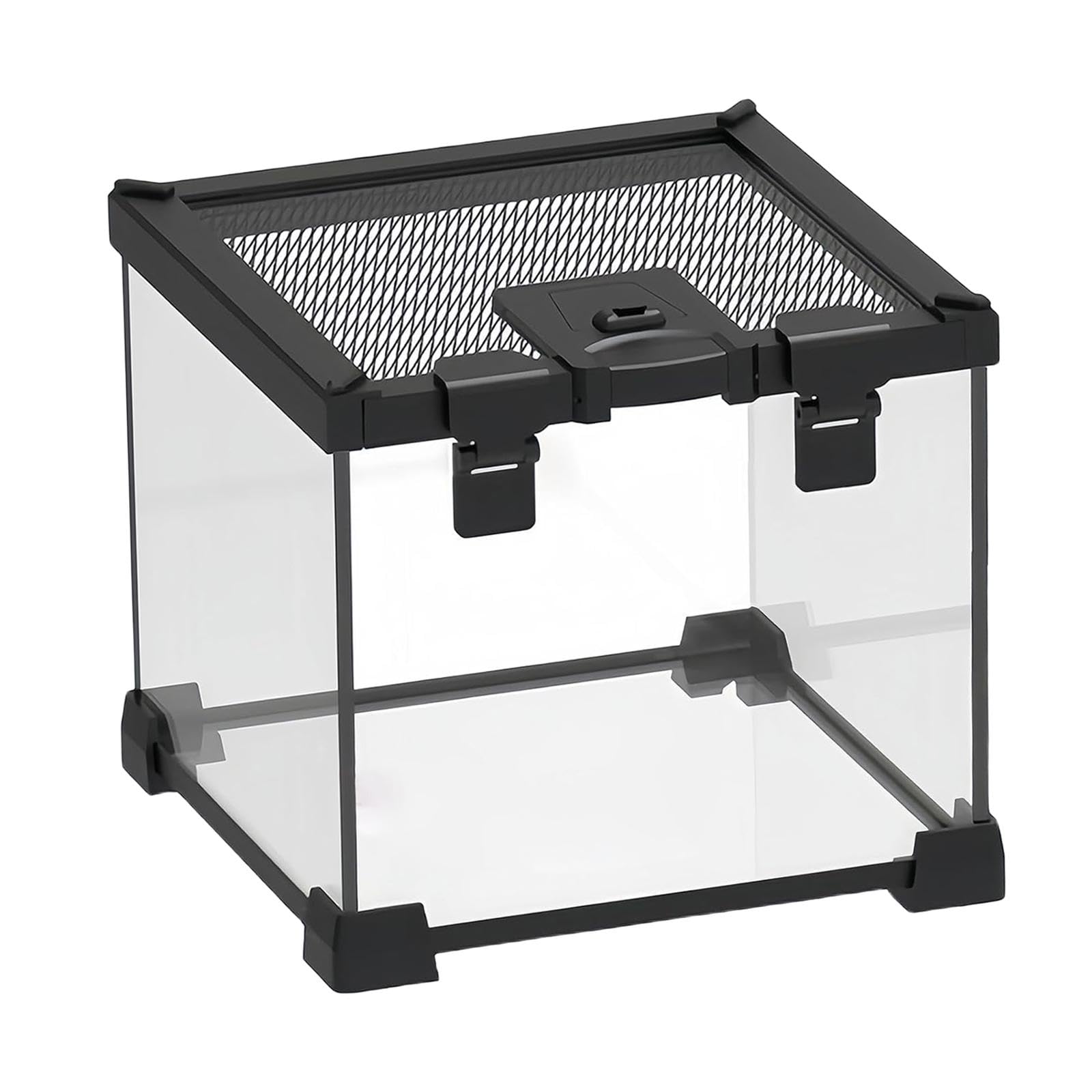 Generic Mini Terrario de Cristal para Reptiles, Terrario para Mascotas Trepadoras, Caja de Alimentación, Terrario de Cría para Serpientes, Geckos Y Arañas.