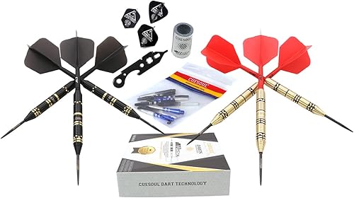 Miniatura 5 de CUESOUL JAZZ PLUS Dardos de punta de acero 0.74 oz con AK5 Dardos de vuelo y todos los accesorios de dardos