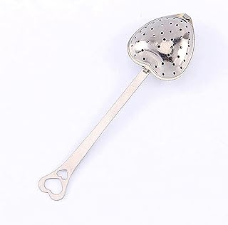 KUIKUI - Infuseur à thé, infuseur à thé en vrac en acier inoxydable, diffuseur à intervalle de passoires à thé en forme de coeur pour le thé en vrac et les épices d'assaisonnement