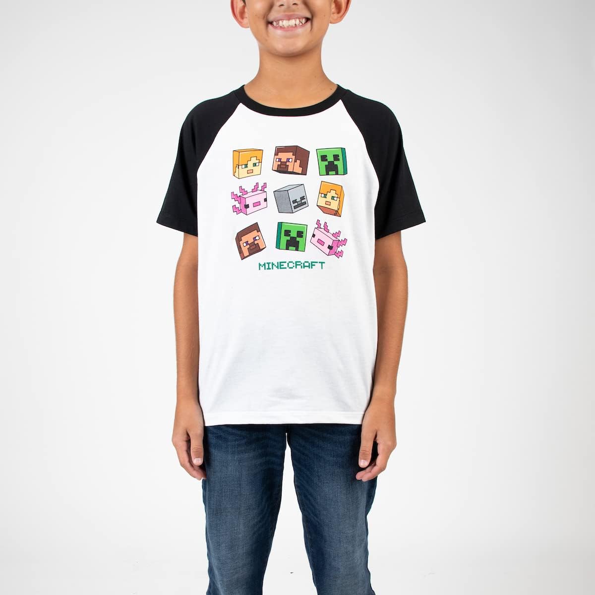 Minecraft 4-Pack Boy's Crew Neck Short Sleeve T-Shirt Combo Set - Image 2