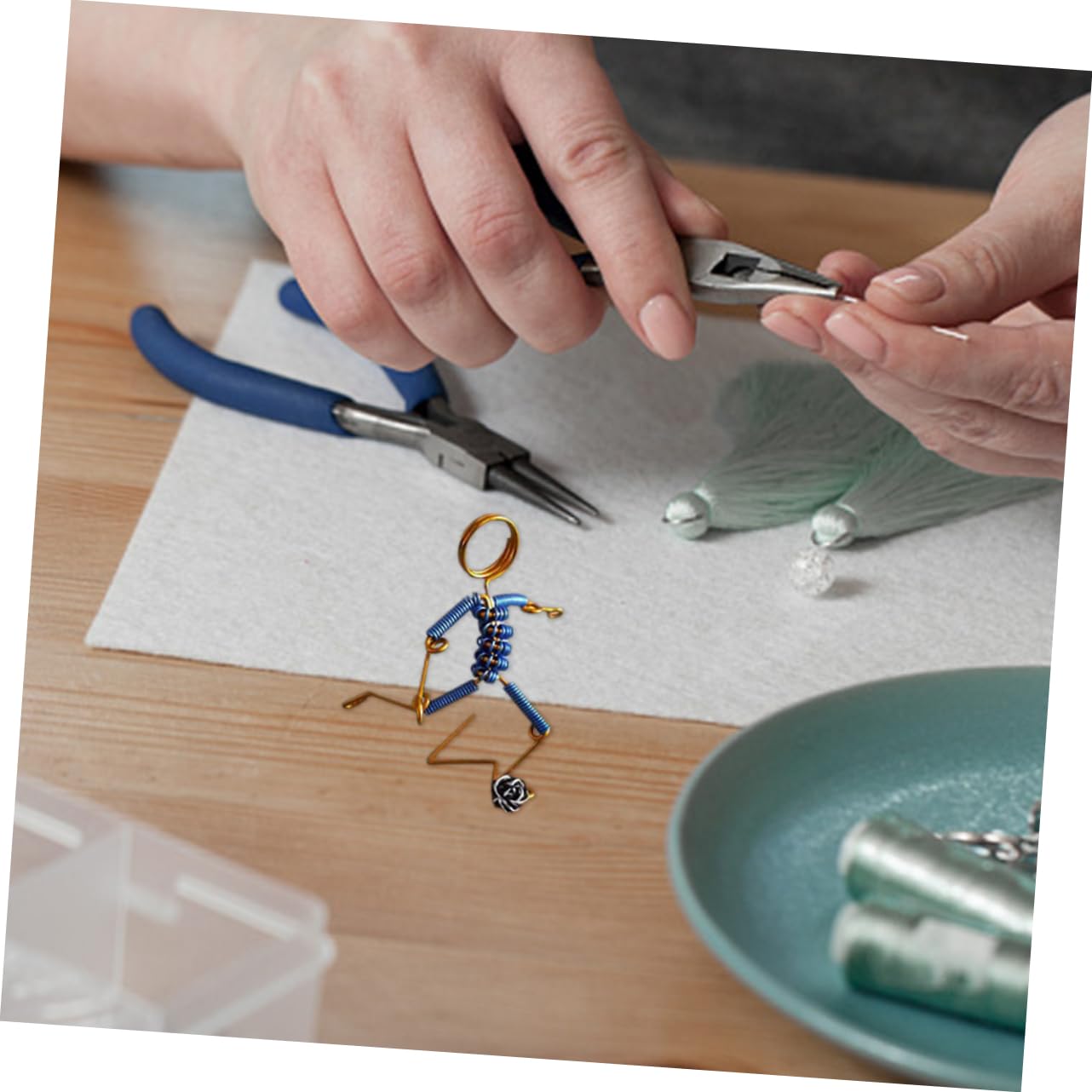 Filo di Alluminio Pieghevole per Gioielli DIY 1, 5mm 12 Pezzi