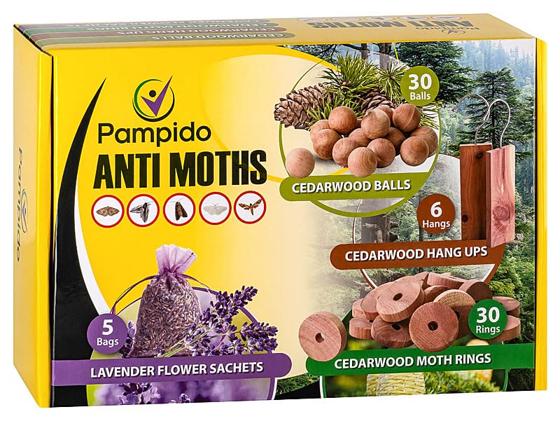 Natural organic moth protection made of cedar wood moth protection clothing moths wardrobe moth repellent chemical free moth trap against moths fighting wardrobe protection in the home - Image 2
