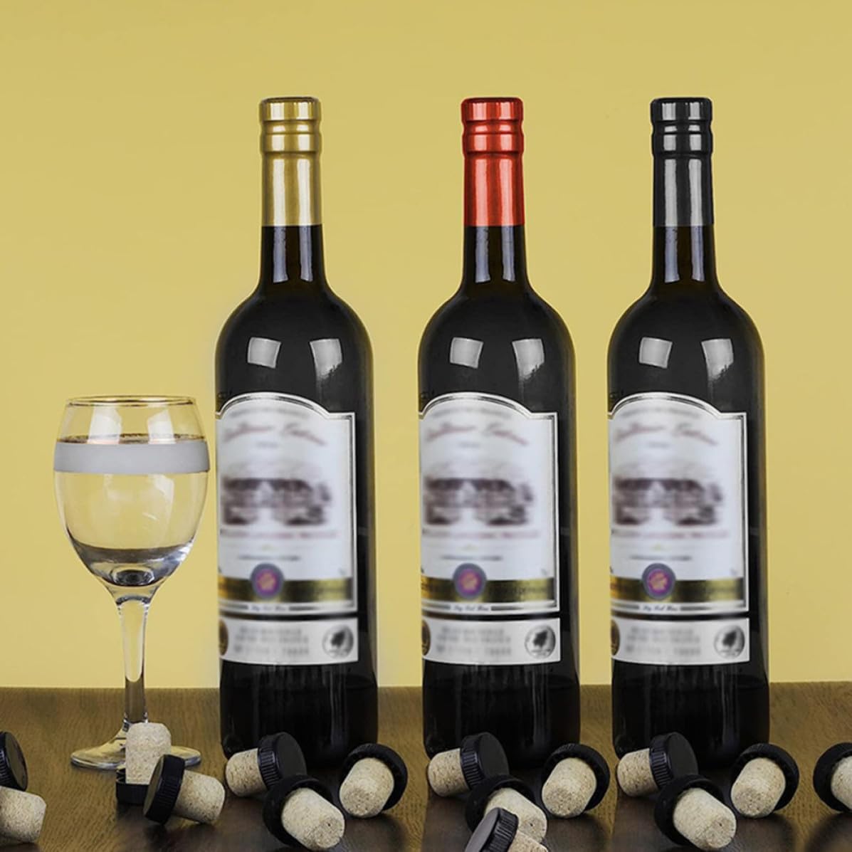 Wine Bottle Shrink Capsules PVC Heat Seal Caps 30 Sets