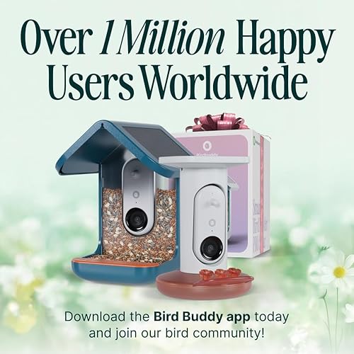 Miniatura 16 de Birdbuddy PRO - Comedero solar inteligente para pájaros con cámara, identificación de especies de aves AI, fotos de 5 MP, cámara de transmisión