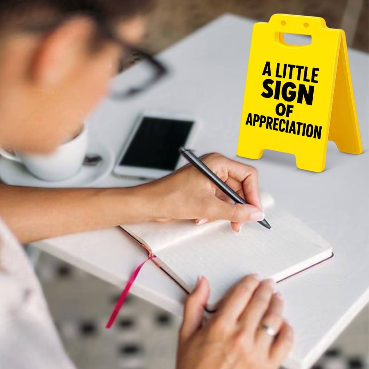 Appreciation Gifts for Employee Coworker Team, Thank You Gifts for Women Men Friends, A Little Sign of Appreciation Home Office Desk Sign Decor