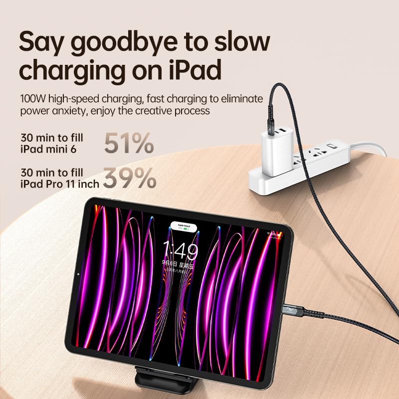 Image of Wayona USB C to Lightning Cable Fast Charging MFI Certified 1.5M for 27W iPhone 14Pro Charger Cable Compatible with iPhone 14 /13 Pro /13 ProMax /12 Pro /11 Pro Max /X /XS,Carplay, iPad 9th 2021, Airpods