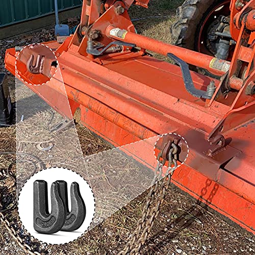 Image of 6PCS Weld-On Clevis Grab Chain Hooks, 3 /8 inch Tractor Bucket Hooks