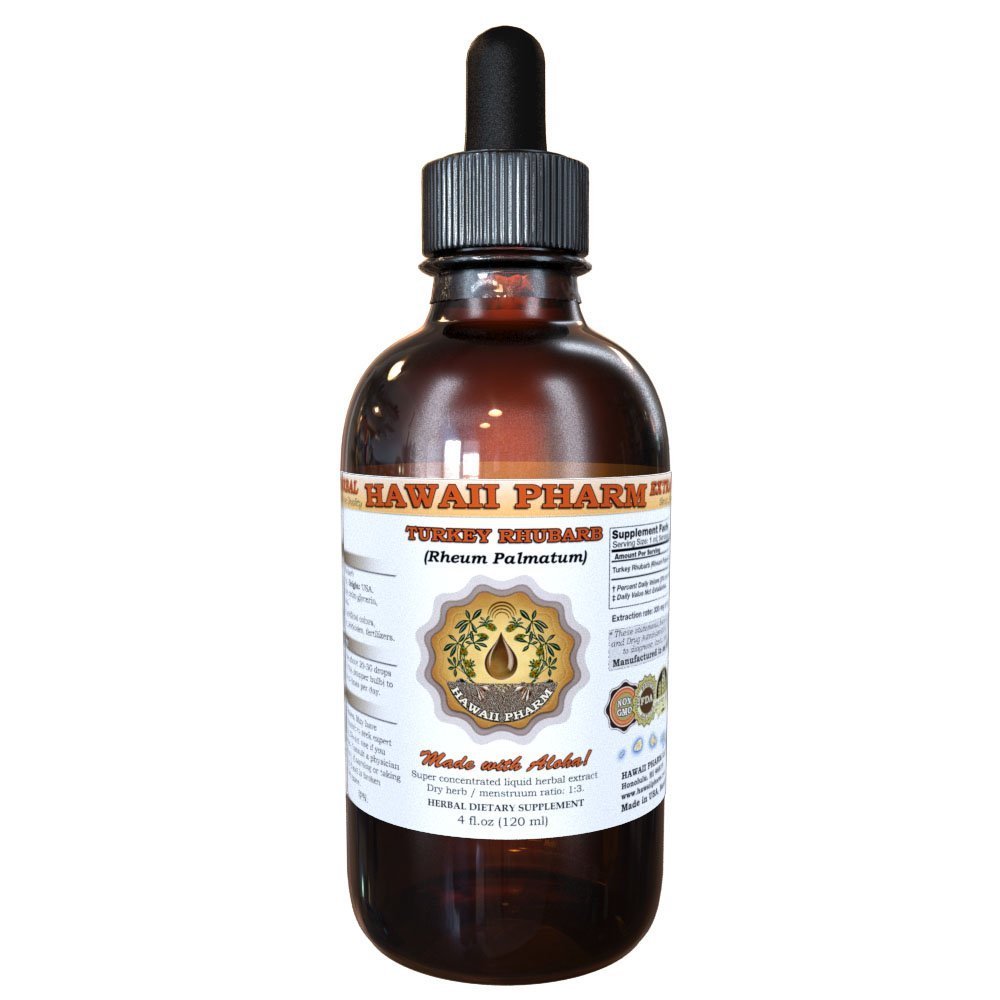 Hawaii Pharm Turkey Rhubarb (Rheum palmatum) Liquid Extract 4 fl.oz