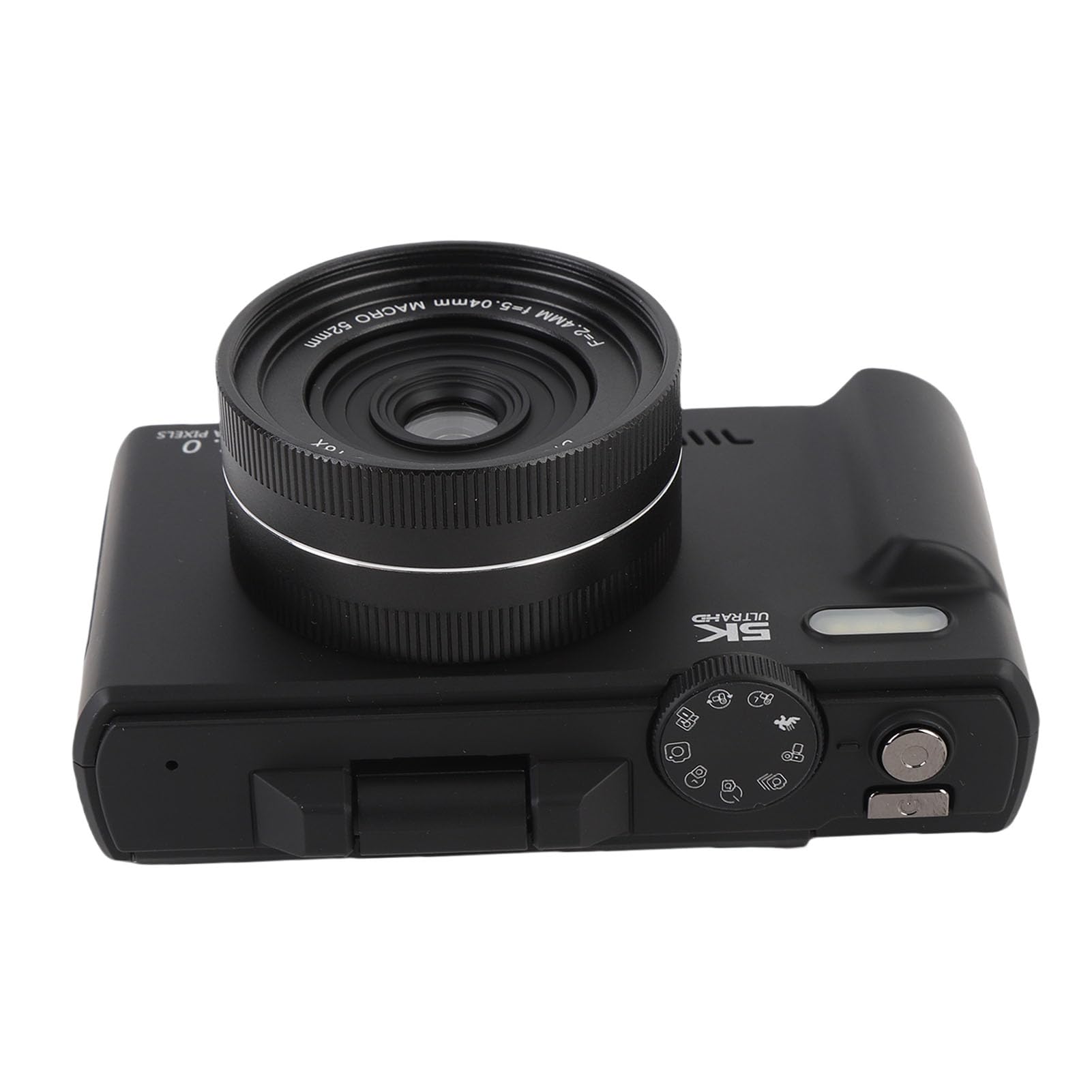 Aparat Cyfrowy dla Dzieci, 5K HD 75MP UHD 18XAF Autofocus Volg Camera z 3 -calowym Ekranem Klapki, Błyskowa i Wideo, Transfer WiFi, Przenośny (BLACK)