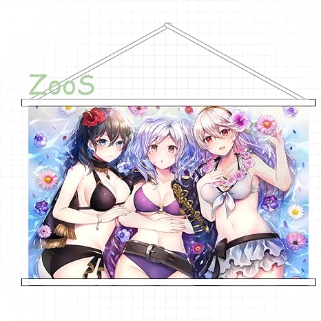 Amazon Zoos タペストリー ファイアーエムブレム 風花雪月 Fire Emblem Threehouses Byleth ベレス りん掛ける絵 巻物 同人 部屋飾り壁 誕生日プレゼント おしゃれ 可愛い アニメ好き ｈｄ プレゼント おしゃれ 90cmx60cm アニメ 萌えグッズ 通販