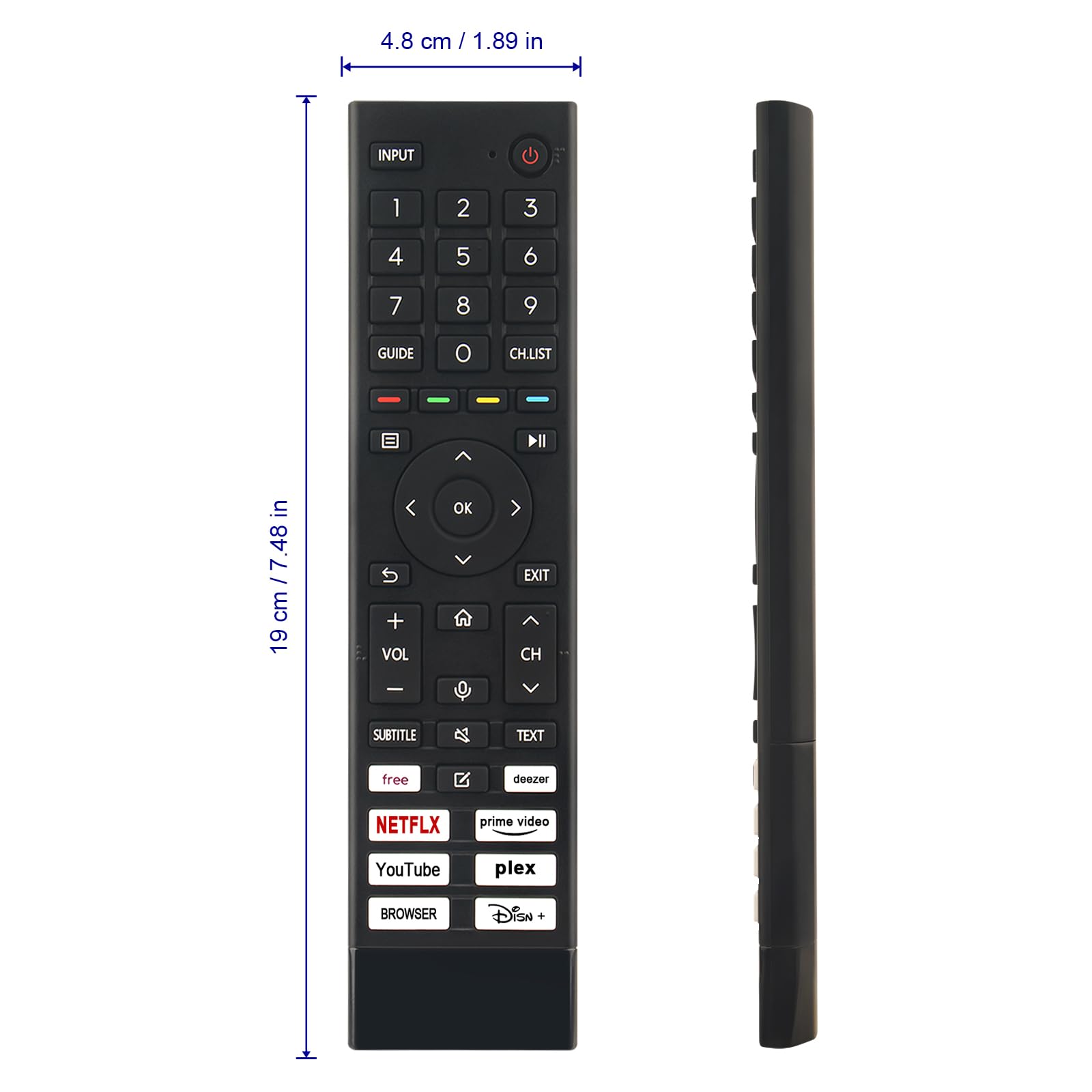 ERF3ZE80 pilot zastępczy głosem -VINABTY-pasuje do Hisense KIWI MEDION Technisat kiwi salling technisat medion tesla smart JVC DYON TV pilot ERF3ZA80 ERF3ZD80 ERF3ZB80 ERF3ZC80 ERF3ZE80