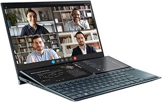 ASUS Zenbook Duo UX482EAR 14.0" Full HD Dualscreen Laptop with Touchscreen (Intel i7-1195G7, 16GB RAM, 1TB PCIe SSD, Windows 11, ScreenPad Plus) Includes Stylus Pen and Carry Sleeve