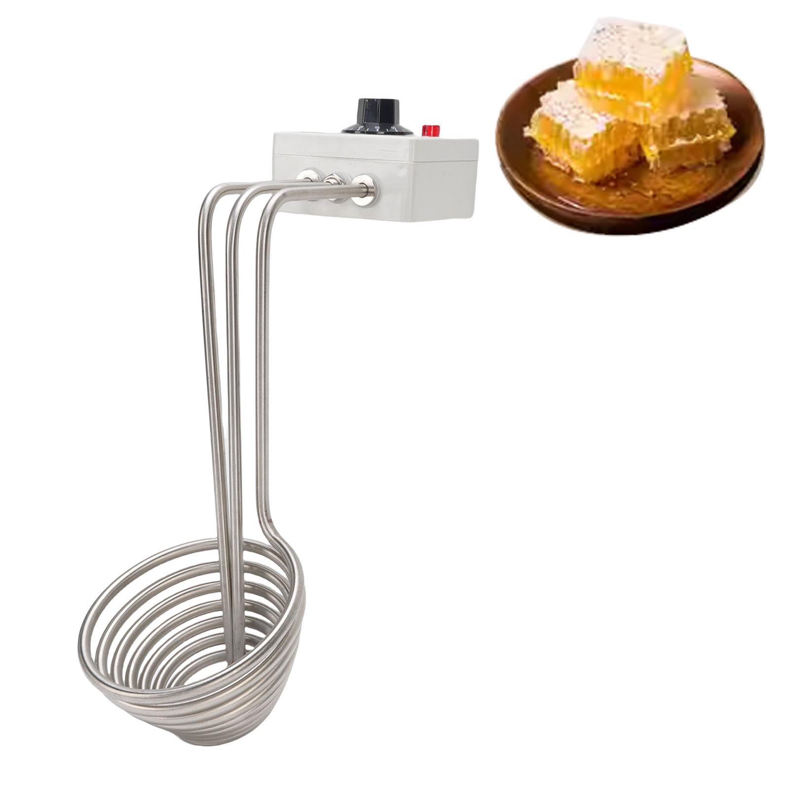 Fondoir à Miel Réglable en Acier Inoxydable avec Thermostat pour équipement Apicole 550 W pour Amateurs et Apiculteurs Commerciaux