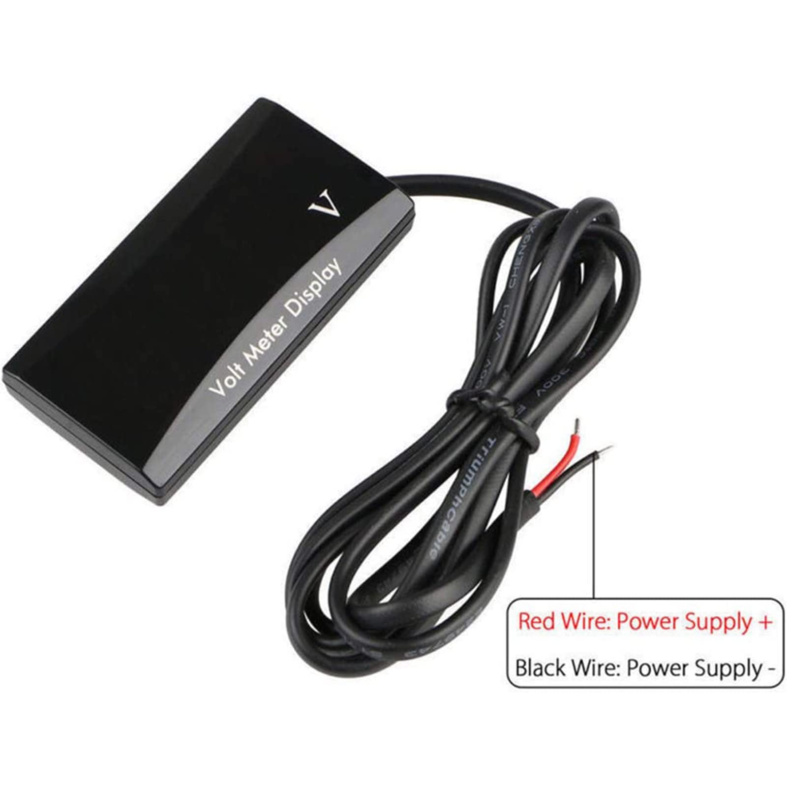 Boxonly Car Digital Voltmeter YLF1101 LED Digital Voltmeter For Car Motorcycle Voltage Red DC 12V - Image 2