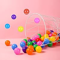 Vista 8 de STARBOLO Pelotas de juguete para niños, 100 y 170 unidades, de plástico, a prueba de aplastamiento, colores macarrones, bolas oceánicas para niños