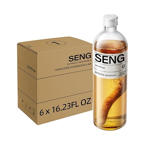 Hardcore Gorgeous Lab SENG - Bebida de ginseng con jazmín, margarita, bebida energética sin cafeína con una raíz de ginseng entera, té de hierbas