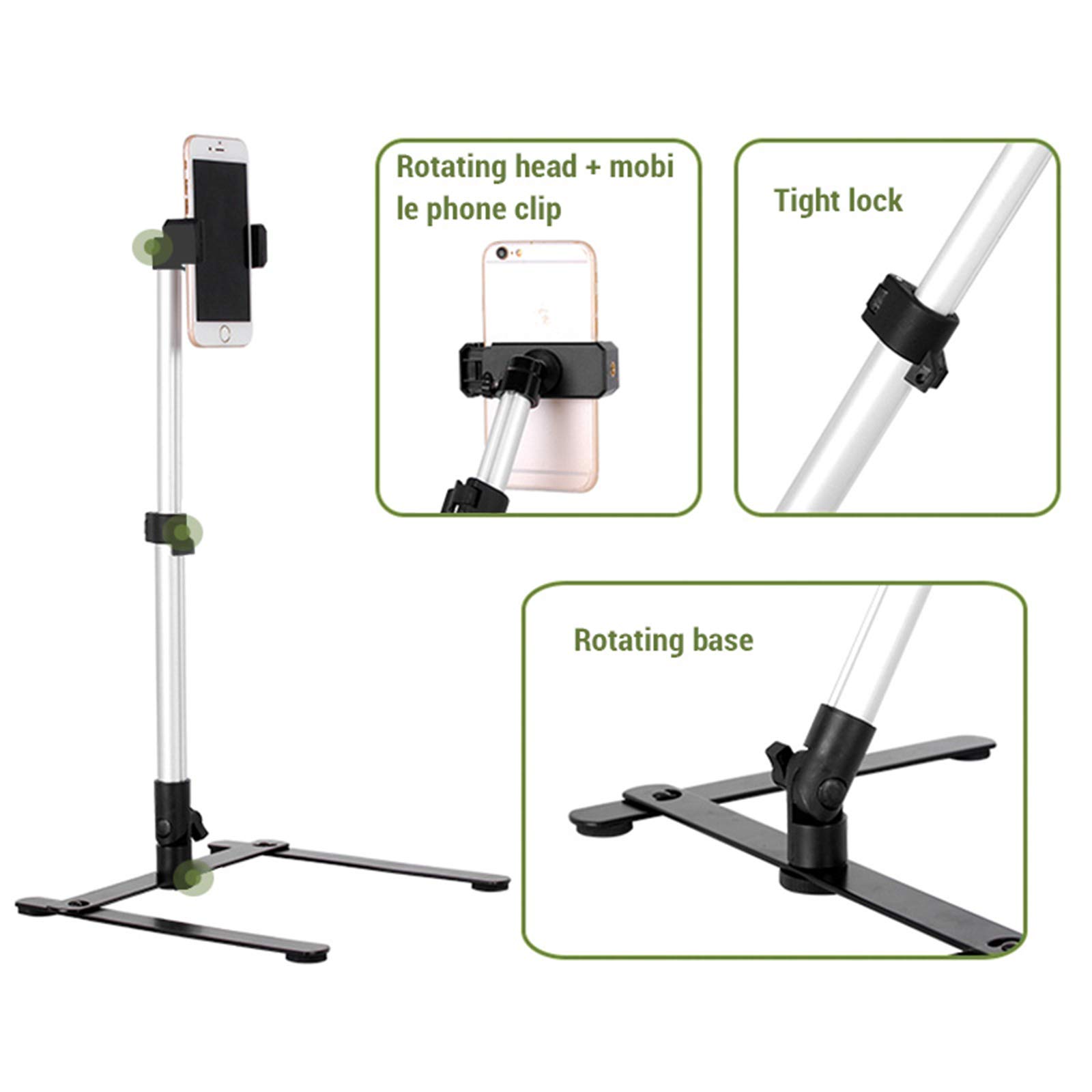 Riempi la luce ad anello con supporto, 10 pollici Bluetooth Fotografia Illuminazione foto Led Selfie Ringlight Lampada, per video trucco Live Youtube Tiktok Vlog