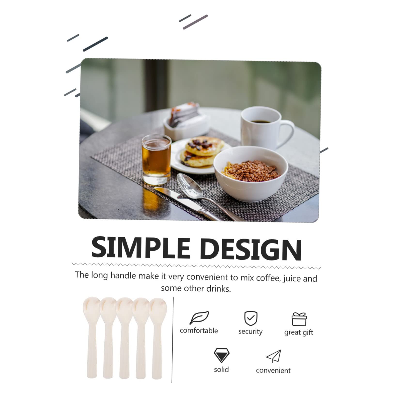 Cabilock 2 Juegos Cuchara De Concha Natural Cuchara De Café De Concha Cuchara Para Café Juego De Cucharas Cuchara Para Cucharas Para Café Cuchara Para 5 piezas * 2
