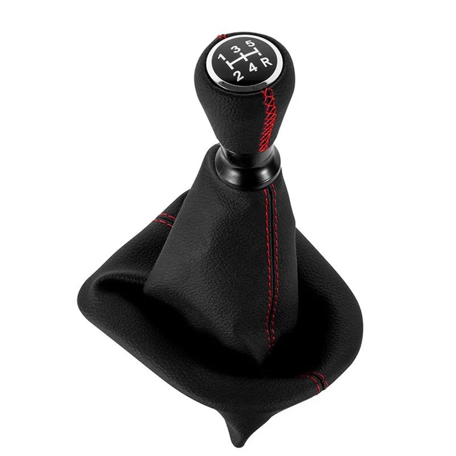 UIFCOG Gear Shifter Knob for Peugeot 207 307 406 MT 5 Speed Gear Shift Knob Gaiter Boot Cover Shifter Handle Interior Decorate(B)
