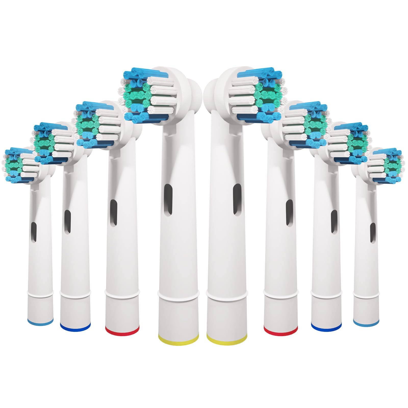 GENKENT 8 Pcs Replacement Toothbrush Heads Compatible with Oral B Braun