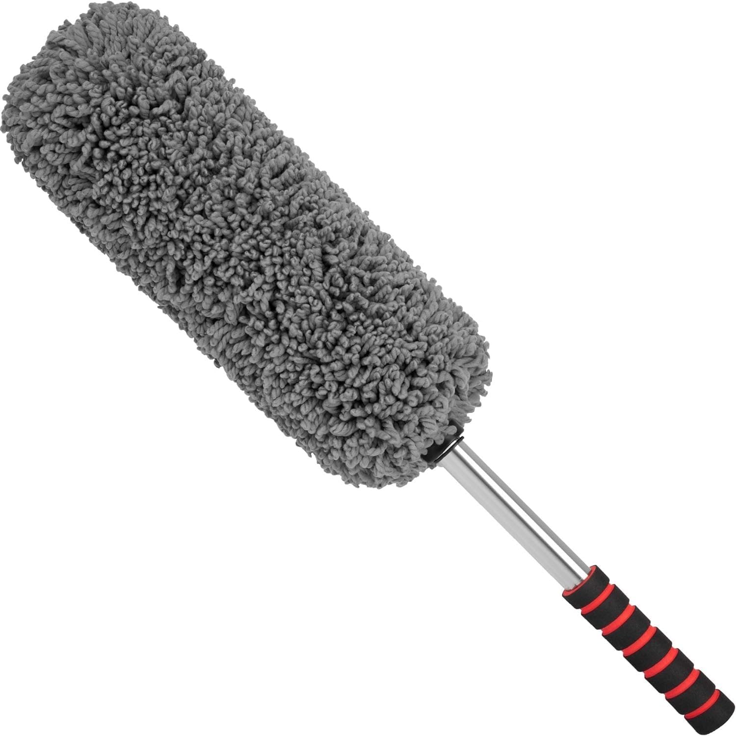Microfiber Car Cleaning Soft Brush Ideal as Mop Duster Car Wash Brush with Handle,Car Wash Brush for Home, Kitchen, Office