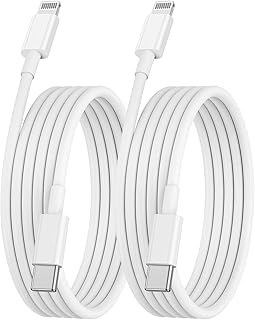 USB C to Lightning Cable 6FT, 2Pack iPhone Charger Cable 6ft for Apple USB C Charger Fast Charge Compatible with iPhone 13/13 Pro/13 Mini, iPhone 12/12 Pro/12 Pro Max, iPhone 11, MacBook, iPad (6ft)