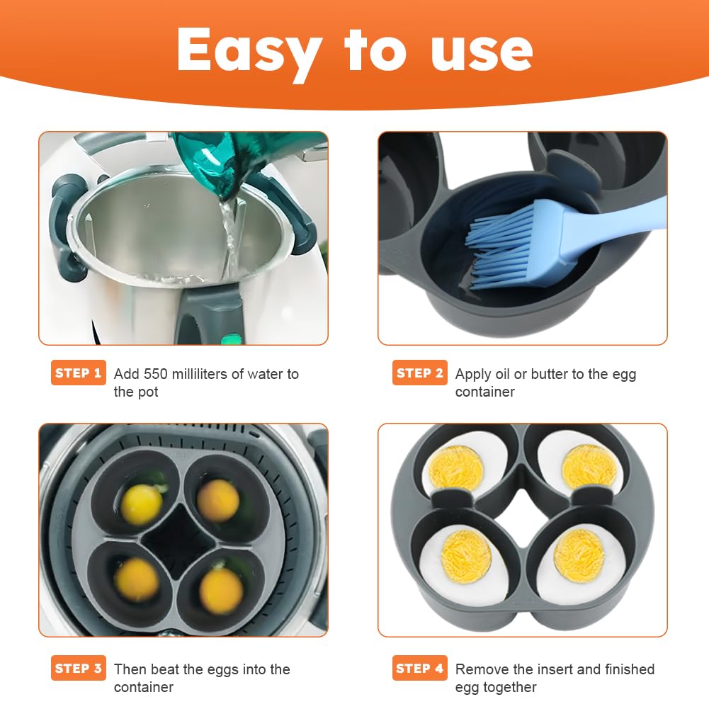 1 Stück Dampfeier-Eierregal Für Thermomix-TM5 TM6 TM31, 5-Loch