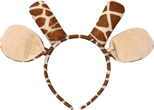 Miniatura 6 de IMEKIS Disfraz de animales de safari en la selva para niños y niñas, disfraz de fiesta con orejas, diadema y cola para sesión de fotos de Halloween