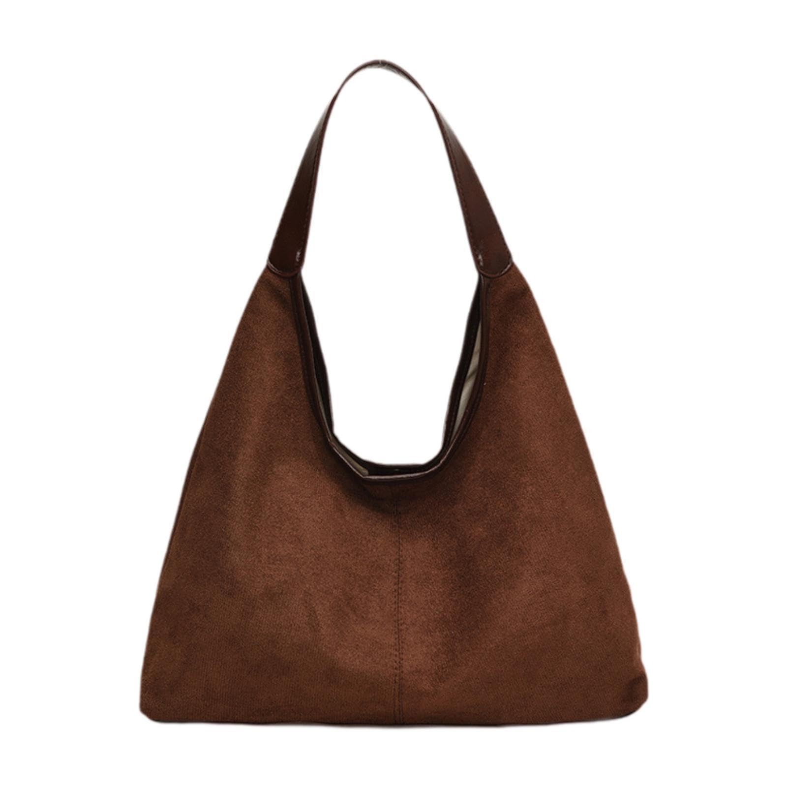 Enakshi® Travel Tote Bag Purse Women Suede Shoulder Bag for Street Vacation Commuting Coffee|Clothing, Shoes & Accessories | Womens Handbags & Bags