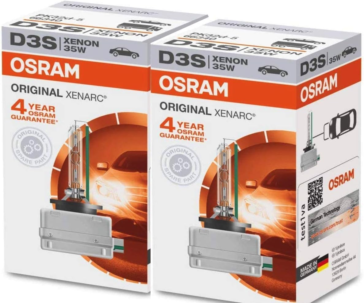Osram 66340HBI Xenarc 35W D3S PK32D-5 4600K HID Xenarc foco de xenón (paquete de 2)