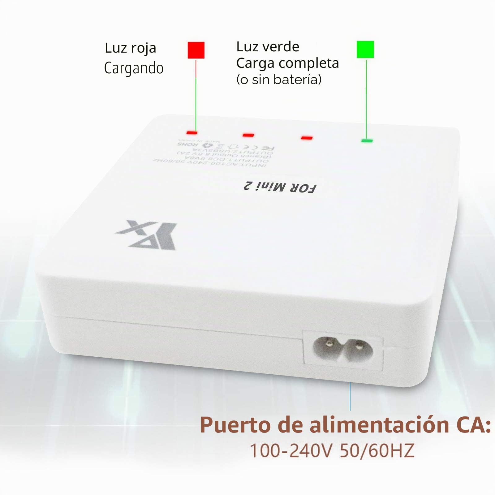 Cargador de batería 6 en 1 Estación de Carga de concentrador de Cargador Inteligente para Dron dji Mini 2/Mini SE