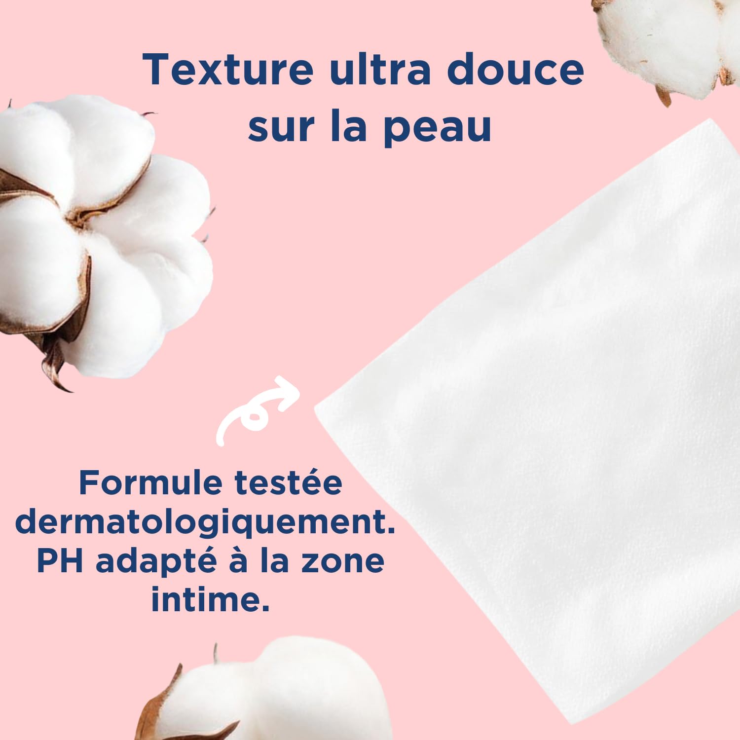 Fess Nett - Papier Toilette Humide Pocket Fleur de Coton x20 - Formule testée dermatologiquement 0% parabène 0% phenoxyethanol - Pour peaux normales à sensibles