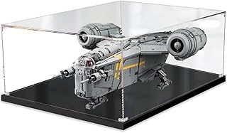 Acrylic Display Case for Lego Star Wars The Razor Crest 75331, Display Case, Protect and Decorate Model with Dustproof Storage, Collectibles (2mm, Clear)
