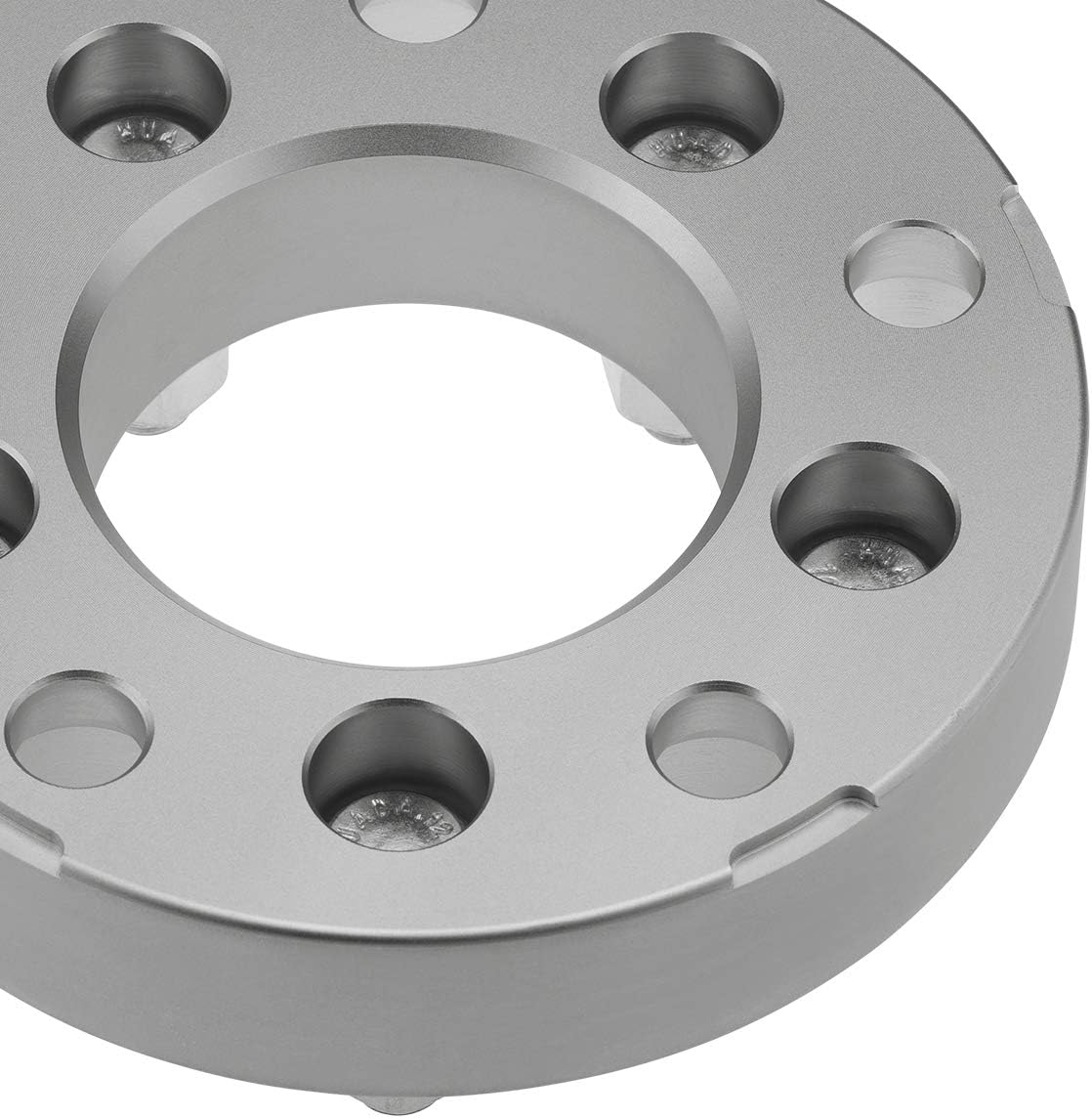 Supreme Suspensions - Set of 2 Silver 1.25-inch Wheel Adapters for 1976-1996 Ford F-150 / Bronco and 1994-2001 Ram 1500 | Bolt Pattern Conversion: 5 x 139.7mm to 5 x 127mm