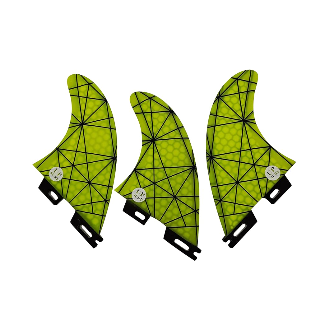 UPSURF Tabla de Surf FCS2 Aletas G5 Tres Aletas Panal+Fibra de Vdrio