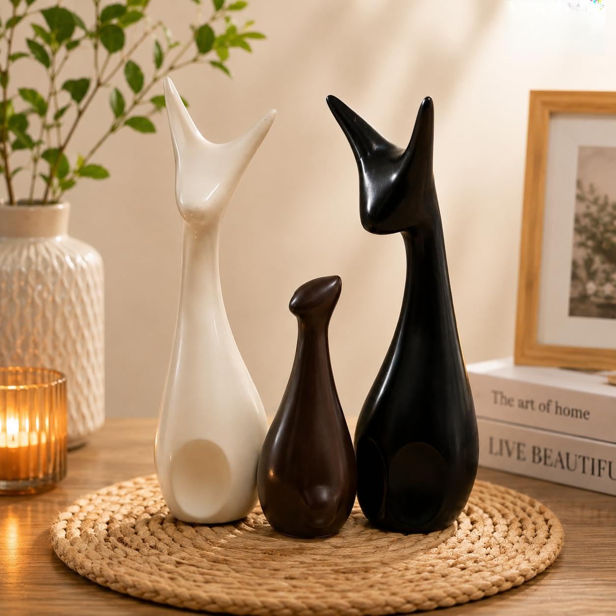 Elegant Swan Statues - Luxury Home Decor -9