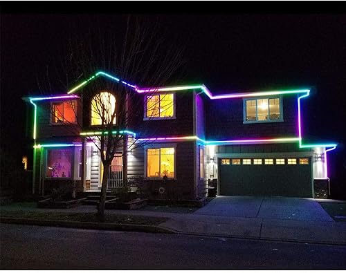 Miniatura 4 de 165 pies (80 piesrollo + 85 piesrollo) efecto de persecución WS2811 píxeles 24 V SMD 5050 impermeable tira de luz LED Magic Dream Color