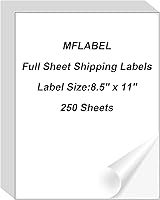 Vista 104 de MFLABEL 2x4 Shipping Labels - 25 Sheets (250 Labels) for Laser & Inkjet Printers, 10-UP FBA Address Stickers, Matte White Self-Adhesive Mailing