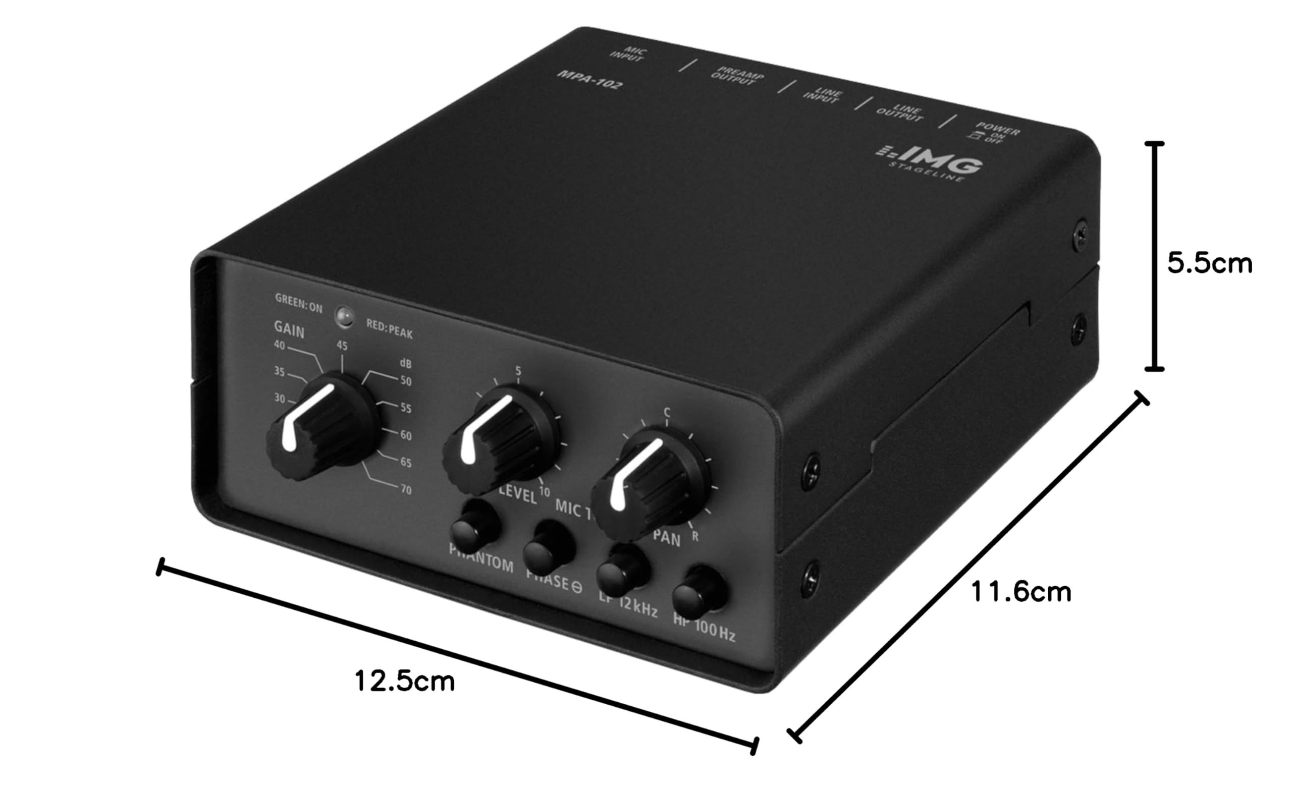 Stage Line MPA-102 - Preamplificatore per microfono